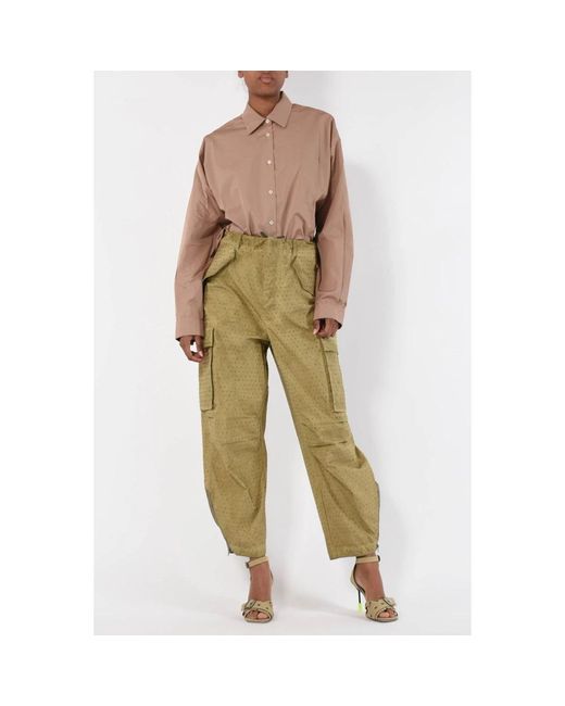Laneus Green Wide Trousers