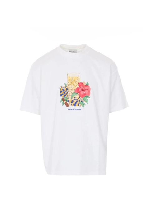 Drole de Monsieur White T-Shirts for men
