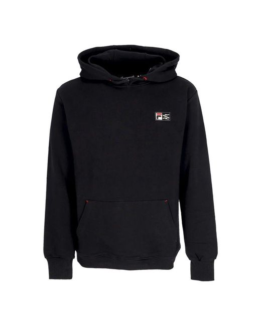 Propaganda Schwarzer Kapuzenpullover Mit Fronttasche in Blue für Herren