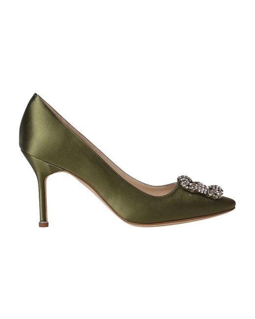 Manolo Blahnik Green Pumps