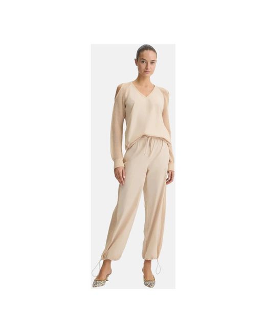 Liu Jo Wide Trousers in het Natural