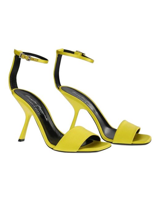 Sergio Rossi Yellow High Heel Sandals