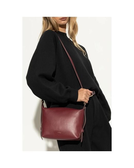 Furla Red Tonie Mini Hobo-Tasche