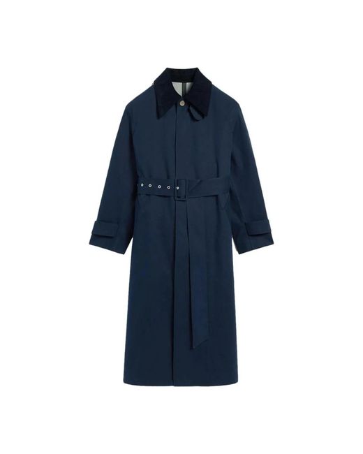AMI Blue Belted Coats