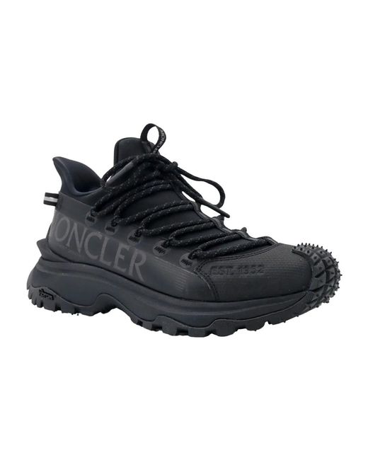 Moncler Black Trailgrip ripstop sneakers