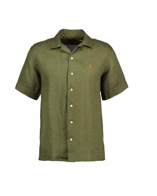 Ralph Lauren Green Short Sleeve Shirts for men