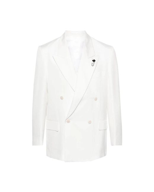 Lardini Elegante miami blazer jacken in White für Herren