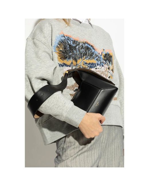 Jimmy Choo Black Schultertasche diamond klein
