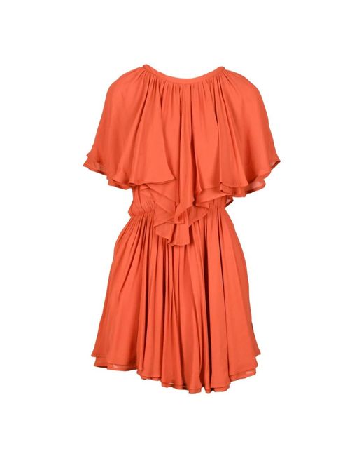 Dondup Orange Short Dresses