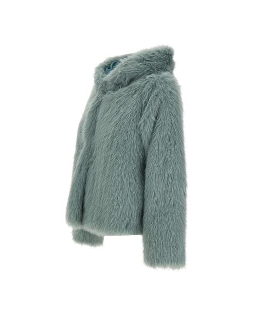Kaos Green Faux Fur & Shearling Jackets