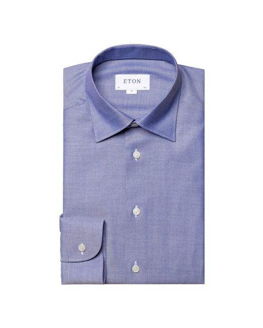 Eton of Sweden Blue Formal Shirts for men
