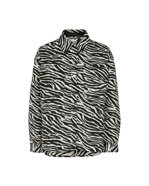 Giacca da onlnoelle zebra shacket di ONLY in Black