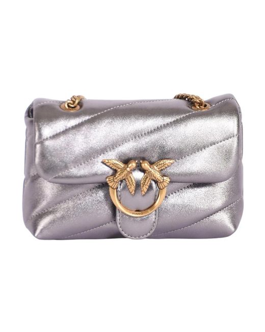 Pinko Gray Shoulder Bags