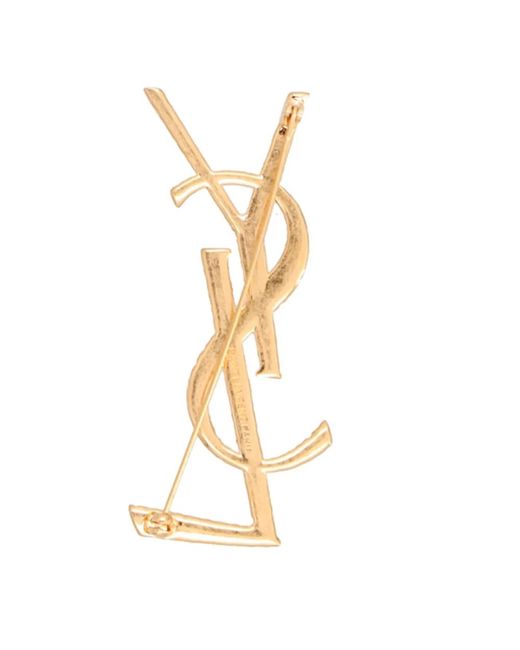 Saint Laurent Metallic Brooches