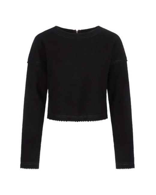 Max Mara Black Round-Neck Knitwear