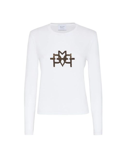 Long Sleeve Tops MVP WARDROBE de color White