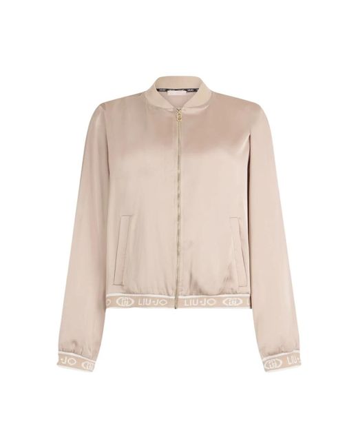 Liu Jo Natural Bomber Jackets
