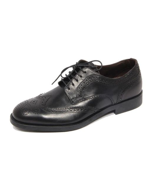 Fratelli Rossetti Black Laced Shoes for men