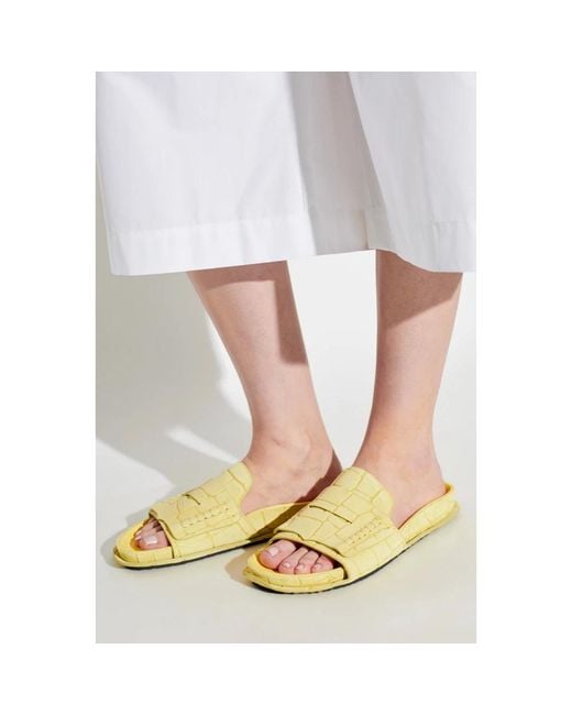 Sliders Jacquemus en coloris Yellow