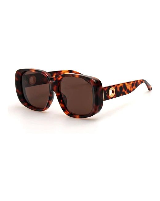 Linda Farrow Brown Sunglasses