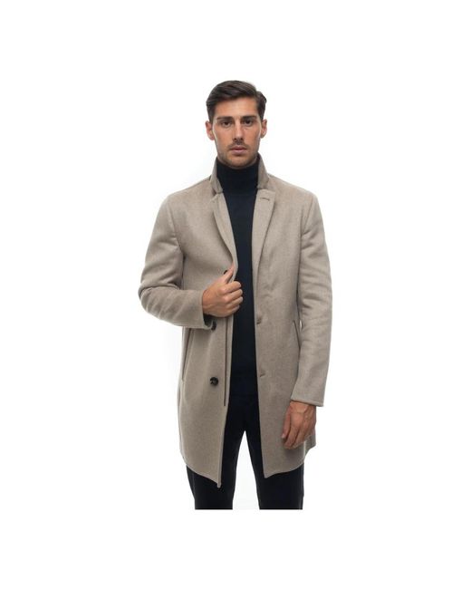 Kiton Brown Single-Breasted Coats for men