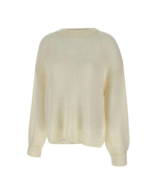 Soft Goat Natural Round-Neck Knitwear