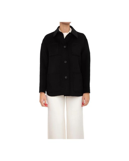 Max Mara Giacca Camicia Extra in het Black