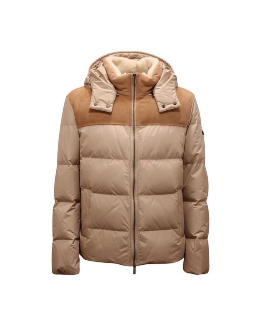 Peserico Brown Winter Jackets for men