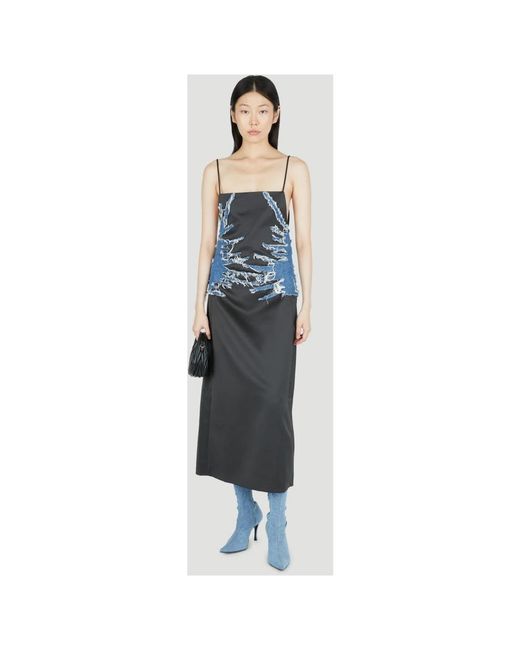 Y. Project Blue Midi Dresses