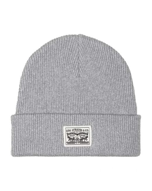 Levi's Backpatch Wool Beanie in het Gray