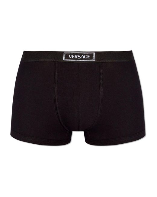 Versace Ondergoed ,Zwart ,Katoen Katoenen Boxershorts in het Black voor heren
