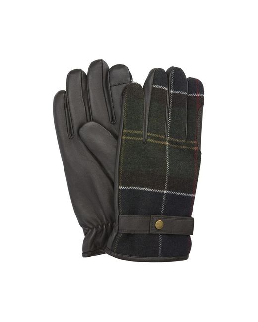 Barbour Tartan Handschuhe in Gray für Herren