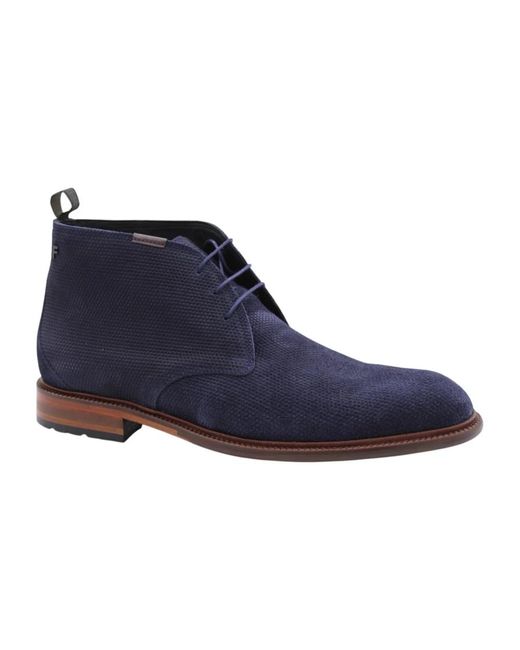 Lace-Up Boots di Floris Van Bommel in Blue da Uomo