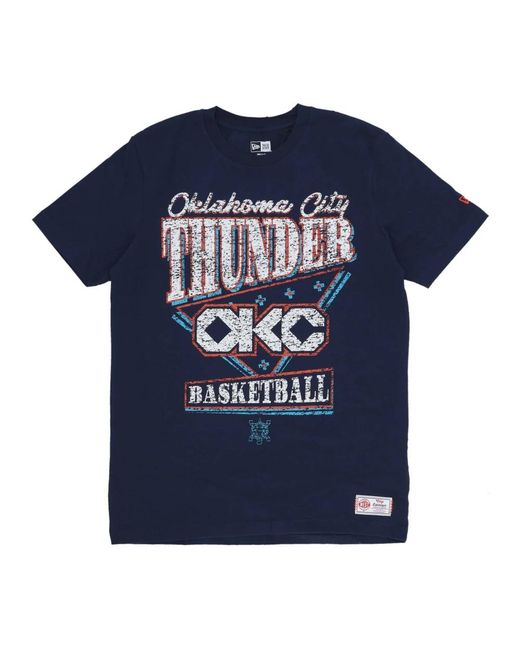 KTZ Tops ,Blauw ,Katoen Nba Ce Tee Oklthu in het Blue voor heren