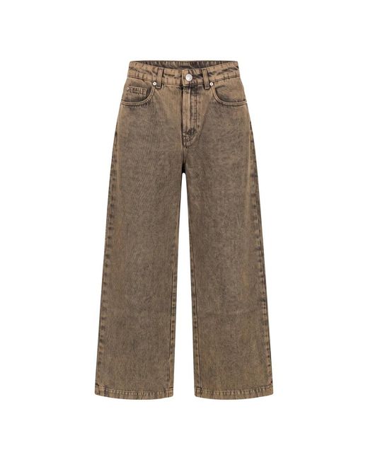 Moorer Brown Wide Jeans