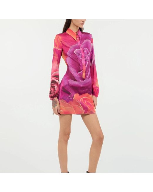Roberto Cavalli Pink Short Dresses