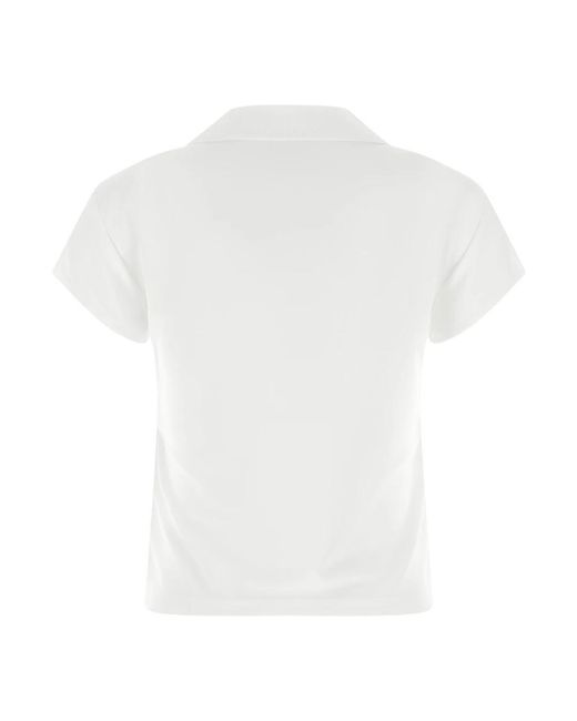 Courreges White Polo Shirts