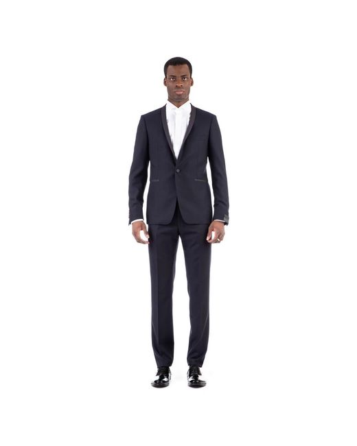Tagliatore Blue Single Breasted Suits for men