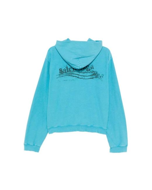 Balenciaga Blue Zip-Throughs