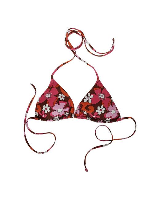 Mc2 Saint Barth Red Bikinis