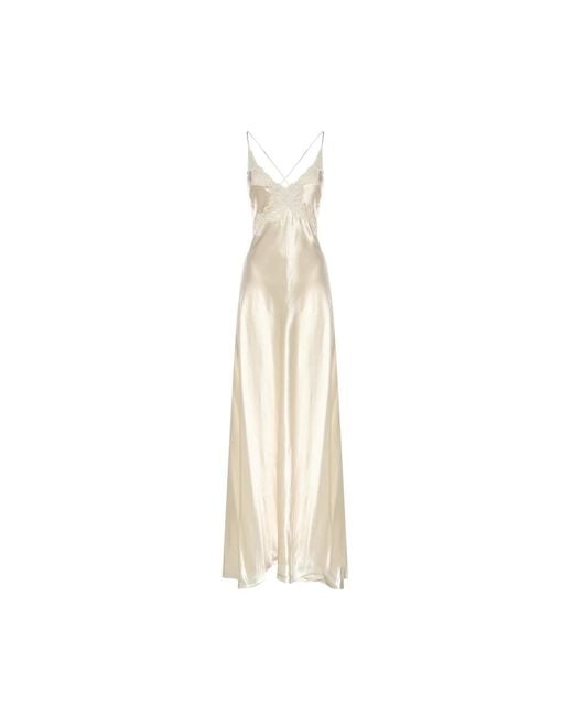 Alberta Ferretti Metallic Maxi Dresses
