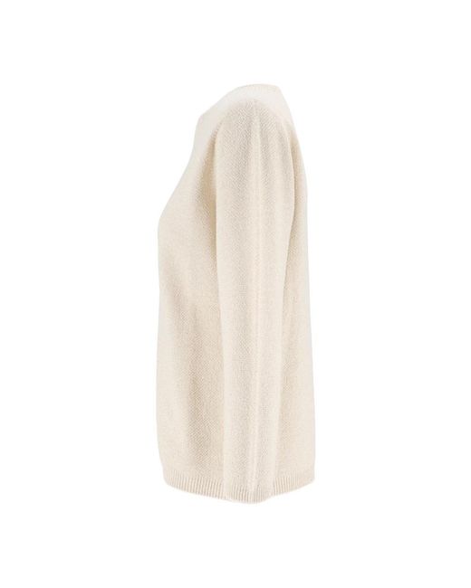 Fabiana Filippi White Round-Neck Knitwear