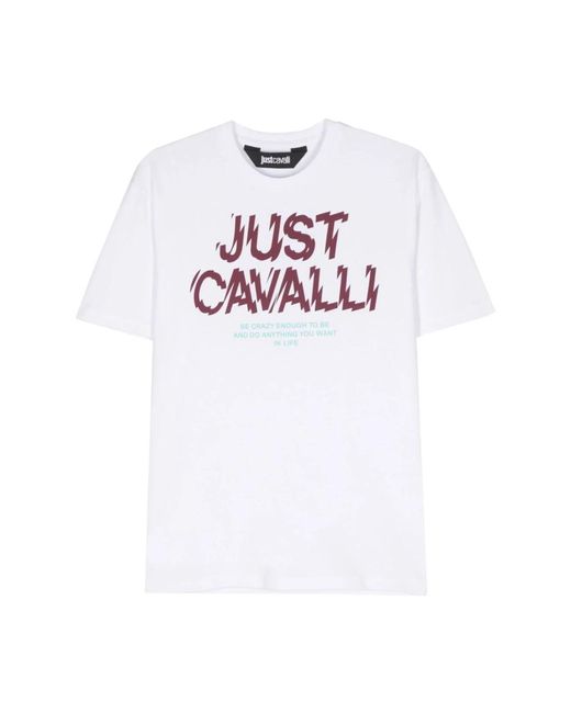 T-shirt & polo bianche per di Just Cavalli in White da Uomo