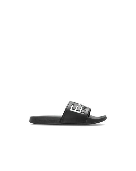 Sliders EA7 de hombre de color Black