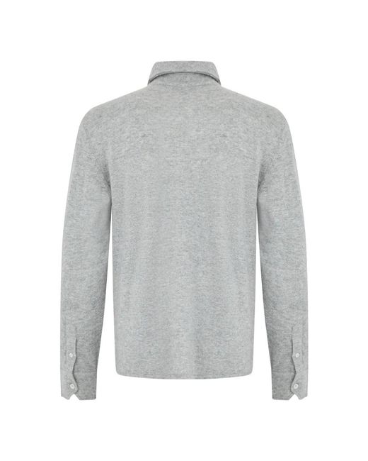 Fedeli Gray Casual Shirts for men