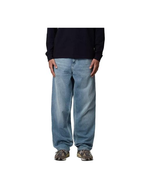 Carhartt Blue Loose Fit Jeans for men