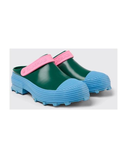 Camper Chunky Sole Grüne Clog Schuhe Herren in Blue für Herren