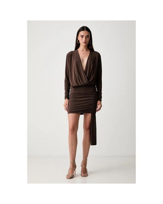Pinko Wrap Mini Jurk in het Black
