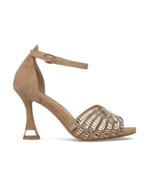 Alma En Pena. Metallic High Heel Sandals