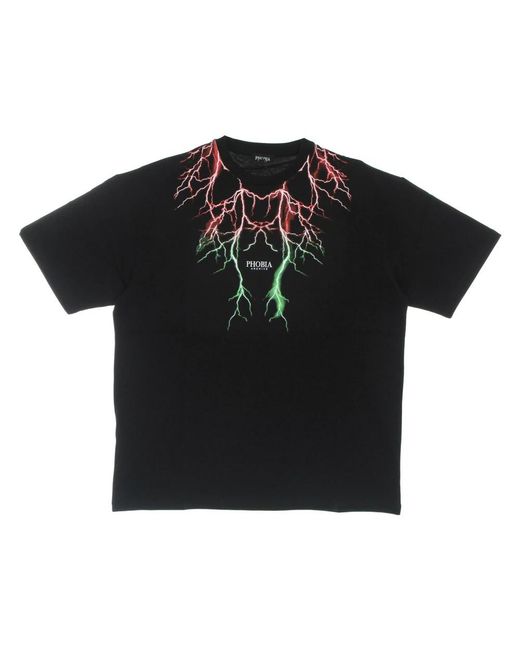 PHOBIA ARCHIVE Lightning Tee in het Black voor heren